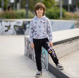 เสื้อสเวตเตอร์เด็กมีฮู้ดผ้าฝ้ายพิมพ์ลายแขนยาวชุดลำลองสำหรับฤดูหนาว - Product Image 2