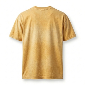 T-shirt personnalisé effet soleil délavé, coton vintage, unisexe, streetwear, fabricant - Product Image 2