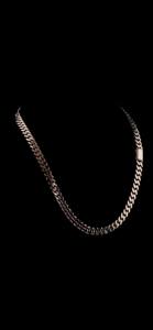 Cadena de eslabones cubanos Miami chapada en oro de 14k sobre plata 925, collar de eslabones tipo Curb de plata 925 para joyería de lujo para hombre, procedente de la India. - Product Image 5