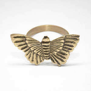 Attractive Silver Aluminum <b>Butterfly</b> Napkin Ring <b>Table</b> Decor Eco-Friendly Bohemian Style Practical Napkin Holding Capability - Product Image 1