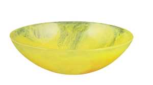 Bol à fruits en résine marbrée jaune fait main, texture soleil éclatant, design minimaliste, fixation murale, anniversaire de mariage, haute qualité - Product Image 3