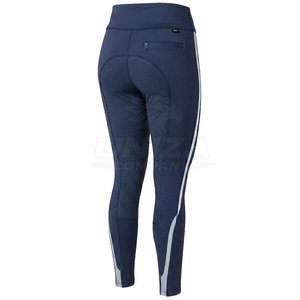 Leggings d'équitation respirants pour femmes, extensibles dans quatre directions, en Spandex/Polyester, avec assise intégrale pour l'entraînement équestre en écurie - Product Image 2