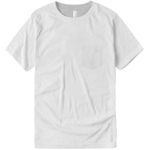 Wholesale CVC Heather Front Pocket T <b>Shirts</b> Bella Canvas Style Poly Cotton Blank Jersey Pocket T <b>Shirts</b> Bulk USA - Product Image 1