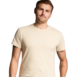 T-shirt Homme Slim Fit Col Rond Manches Courtes Ajusté Décontracté Quotidien Personnalisé Vente en Gros Coton Jersey Basique Haut OEM - Product Image 2