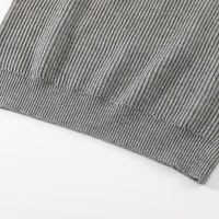 Pull-over décontracté surdimensionné en maille à manches longues, élégant pour l'automne et l'hiver, en polaire brodée, anti-boulochage, respectueux de l'environnement