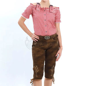 ชุดโอ๊คโทเบอร์เฟสต์สำหรับผู้หญิง เลเดอร์โฮเซ่น ชุดพิธีกรรมแบบดั้งเดิมของยุโรป - Product Image 5