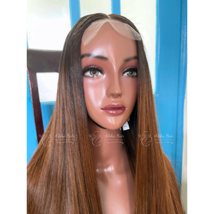 Artículo más vendido Color personalizado Top1 espejo hueso recto hermosas pelucas extensiones de cabello sin procesar pelucas sin pegamento vendedores - Product Image 2