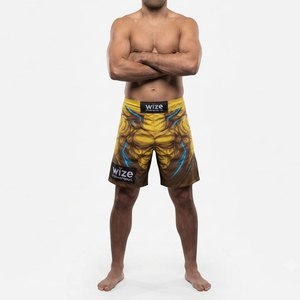 Custom Made Hot Selling MMA Fighting Rash Guard Full Printed Professional Training Fashion Wear For adults MMA Shorts - Product Image 2
