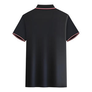 Prix de gros T-shirt pour homme, polo à séchage rapide pour homme, t-shirt en coton avec col, services OEM - Product Image 6