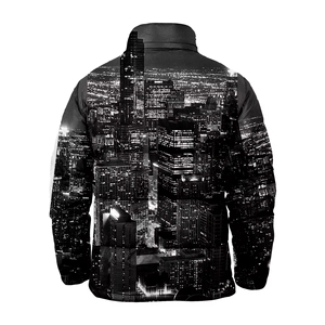 Unisex <b>Plus</b> <b>Size</b> Heated Puffer <b>Jacket</b> Black Winter Waterproof Windproof Electric Heated Zip-Up Custom Wholesale - Product Image 2