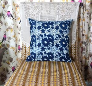 ปลอกหมอนอิงผ้าฝ้ายแท้ 100% พิมพ์ลายด้วยมือ พร้อมขอบเย็บอย่างดี เหมาะสำหรับใช้ในโรงแรม ตกแต่งโซฟา เตียงนอน และบ้าน - Product Image 1