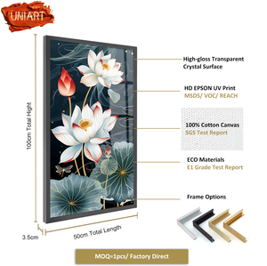 Impression sur toile <span class=keywords><strong>de</strong></span> <span class=keywords><strong>bouquet</strong></span> <span class=keywords><strong>de</strong></span> pivoines modernes brillantes, <span class=keywords><strong>peinture</strong></span> murale florale élégante, décoration murale suspendue pour la maison - Product Image 3
