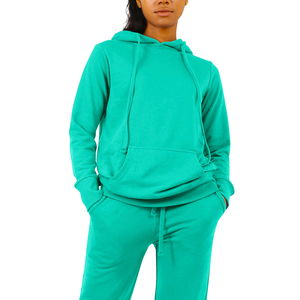 Conjunto Deportivo de 2 Piezas con Sudadera Transpirable Bordada Personalizada, Pantalones de Chándal Casuales de Algodón para Mujer - Product Image 6