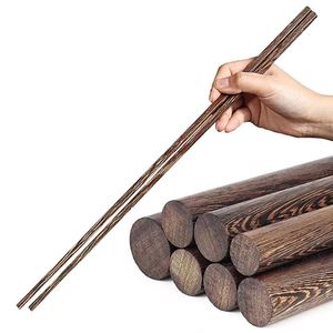 Baguettes en bois durables et écologiques pour les dîners de luxe modernes, la cuisine asiatique, les sushis, les nouilles et le riz - Product Image 3