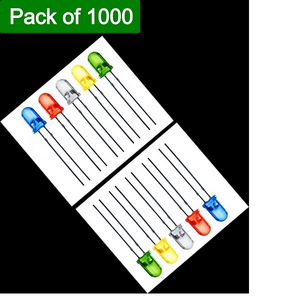<b>Diffused</b> 5mm <b>LED</b> <b>Lights</b> Kit Red Blue Green Yellow White Multi Color <b>LED</b> Set for Electronic Projects Indicator Lamps - Product Image 6