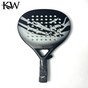 Raquettes de padel 18K carbone argentées avec surface texturée 3D, trous de précision, système anti-vibrations intelligent, raquettes de padel avancées - Product Image 5