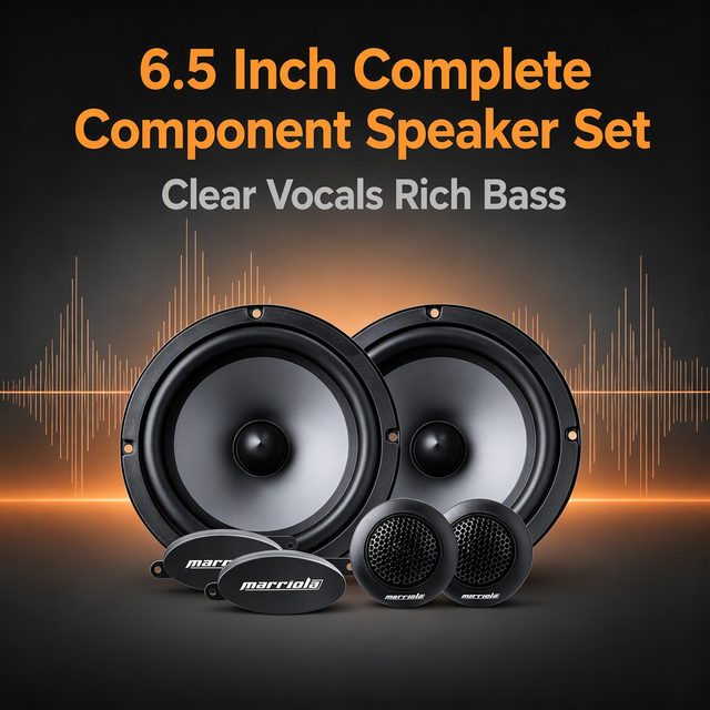 New Design 6.5 Inch Coaxial Car Speakers with Tweeter 2-Way Subwoofers for  Car Audio System