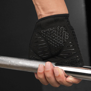 Men Weightlifting <b>Gloves</b> Wrist Support Strap Mesh Gym Training Mitts Heavy Duty Powerlifting Fitness Grip Protection <b>Gloves</b> - Product Image 3
