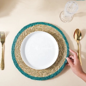 Manteles individuales de algas marinas sostenibles ecológicas, juego de Decoración de mesa, esteras de comedor ecológicas tejidas a mano, artesanía Viettimecraft - Product Image 2