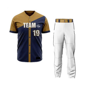 Uniforme de Béisbol Personalizado para Hombre con Pantalones de Jersey Transpirables, Ropa Deportiva Ligera y Duradera, Perfecta para Jóvenes y Jugadores de Equipo - Product Image 1