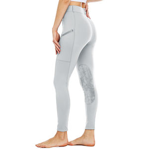 Pantalones de Montar a Caballo para Mujer con Logotipo Personalizado y Bolsillos Laterales con Cremallera para una Moda Ecuestre Elegante y Diversión al Montar a Caballo - Product Image 2