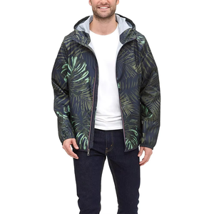 <b>Windbreaker</b> Jackets Men and Women Spring Sun Protection Quick Dry Waterproof Jacket Breathable Rainproof Zipper Print Fabric - Product Image 2