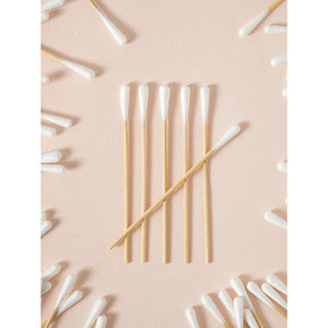 Bastoncillos de algodón de madera de gran tamaño de 12cm, 200 piezas, calidad superior para un uso conveniente - Product Image 1