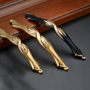 Nouvelles poignées de meuble en alliage de zinc, style moderne, nickel brossé doré, pour chambre, salon, entrepôt, hôtel, entrée extérieure - Product Image 3