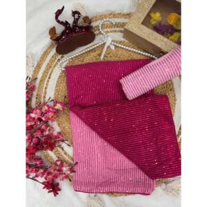 ชุดส่าหรีชุดราตรีปักลายลำดับสวยงาม - Product Image 3