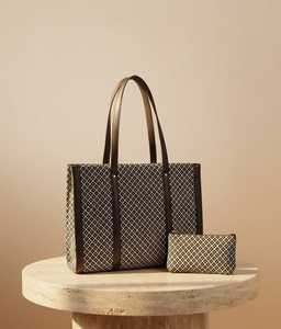 Ensemble de sacs fourre-tout en toile Elite Craft Studio avec imprimé corail crabes, garniture en cuir peinte à la main, fermeture éclair pour usage quotidien - Product Image 6