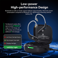 KBEAR BT15 Pro TWS HD BT 5.4 EarHook Earphone Kabel 2PIN Earhook yang Dapat Dilepas Mendukung AAC Headset Stereo HiFI untuk Olahraga dan Mengemudi