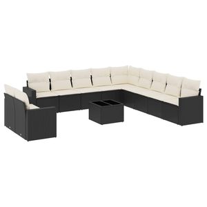 Ensemble de canapés de jardin noirs - Product Image 2