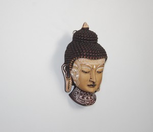 Estatua de Cabeza de Buda de Resina Hecha a Mano con Acabado Grabado, Decoración para el Hogar, Arte Espiritual, Escultura, Busto de Buda de 3.5*2*5.5 Pulgadas - Product Image 3