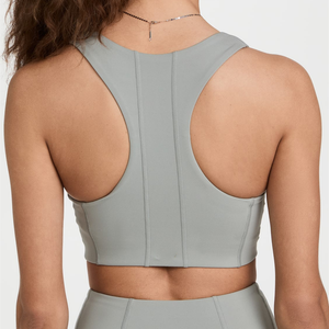 OEM High Impact Piping Design <b>Removable</b> <b>Padded</b> Sports <b>Bra</b> Square Neck Custom Fitness Yoga <b>Bras</b> - Product Image 3