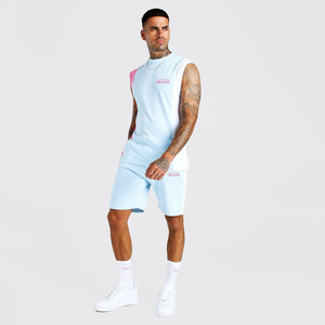 Mens T Shirt And Short Set Summer Short Sleeve Tops And Pants Suits <b>Thin</b> Breathable Casual Running Set Fashion - Product Image 4