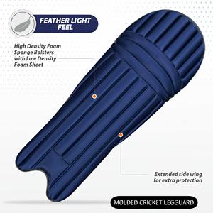 Genouillères de protection moulées personnalisables de haute qualité pour joueurs de cricket, durables, avec logo professionnel sur mesure, pour entraînement et matchs - Product Image 2
