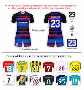 ชุดฟุตบอลสำหรับผู้ใหญ่เสื้อกีฬาพิมพ์ลายเสื้อเจอร์ซีย์เล่นฟุตบอลแบบย้อนยุค - Product Image 6