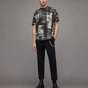 T-shirt décontracté à manches courtes pour homme, dernière collection, tie-dye, 100 % coton, respirant, écologique, texture lisse - Product Image 2