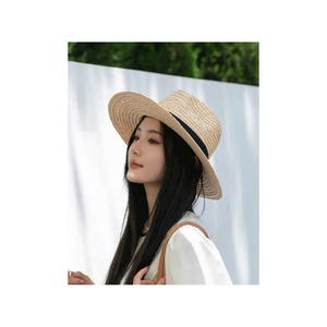 Sombrero Panamá de ala ancha tejido a mano con bordado vietnamita de algas marinas y logotipo personalizado, unisex, para todas las estaciones, ideal para promociones. - Product Image 1