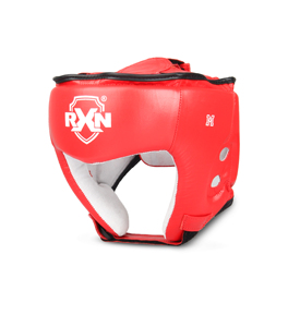 Custom Eco-Friendly RXN Brand HG-1 Leather <b>Head</b> Guard for MMA Boxing Taekwondo <b>Training</b> Adult & Kid Protection - Product Image 3