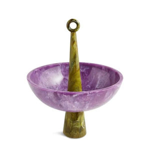 ชามเรซิ่นอีพ็อกซี่สุดหรูสำหรับตกแต่งบ้านสไตล์โมเดิร์น เพิ่มความสวยงามให้กับโต๊ะด้วยผิวเงางามและดีไซน์ที่มีเสน่ห์ทางศิลปะ - Product Image 1