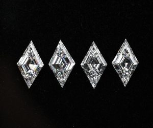 Diamant de laboratoire de 9,0 x 5,0 mm, taille losange, pierre brute, diamant fantaisie blanc percé au laser pour la fabrication de bijoux - Product Image 1