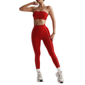 Conjunto Deportivo OEM Premium Naked Feel de 180g, Spandex/Poliéster, Leggings con Efecto Push-Up, Ropa Deportiva Personalizada con Estampado - Product Image 3
