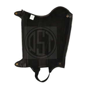Genuine Leather Horse Riding <b>Half</b> <b>Chaps</b> Premium Equestrian Leg Protection Adjustable Riding Gear - Product Image 3