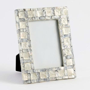 Stylish Handmade <b>Decorative</b> <b>Accent</b> for Photos, Artwork, and Premium Interior Spaces Exclusive Vietnamese Capiz Frame - Product Image 5