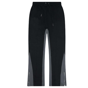 Breathable Acid Wash Gym Flare Wide Leg Men <b>Sweatpants</b> Sun Faded Fleece Blank Baggy Pants Flat Wide <b>Wholesale</b> <b>Flared</b> <b>Sweatpants</b> - Product Image 5