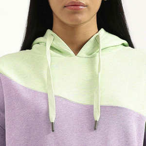 Sweat-shirt à capuche pour femme, imprimé personnalisé, couleur pastel unie, 100% polyester, coupe ample décontractée - Product Image 6