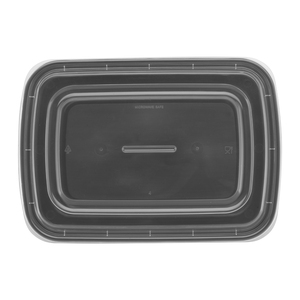 38oz rectangular <b>lunch</b> container Microwaveable food storage set Bento <b>box</b> with lid 150 <b>pack</b> meal prep container - Product Image 4