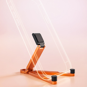 Support de téléphone portable en aluminium portable pour bureau, pliable, de poche, support de téléphone portable de voyage, trépied avec clip mousqueton - Product Image 6