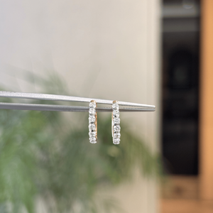 Solid Gold Gift For Her 2.367 Gm IGI EF Round Brilliant Cut Lab Grown Diamond Bali <b>Earrings</b> Wedding Anniversary <b>Fine</b> Jewelry - Product Image 1